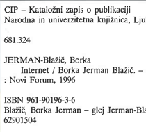 Prva knjiga o Internetu v slovenščini, 1996, letnica ustanovitev Interneta v osamosvojitveni vojni